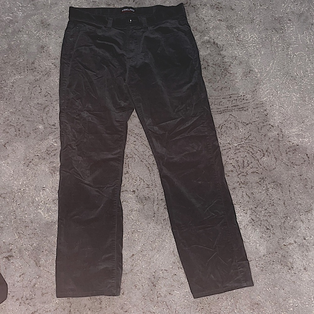Old School Black Baggy Corduroy Pants